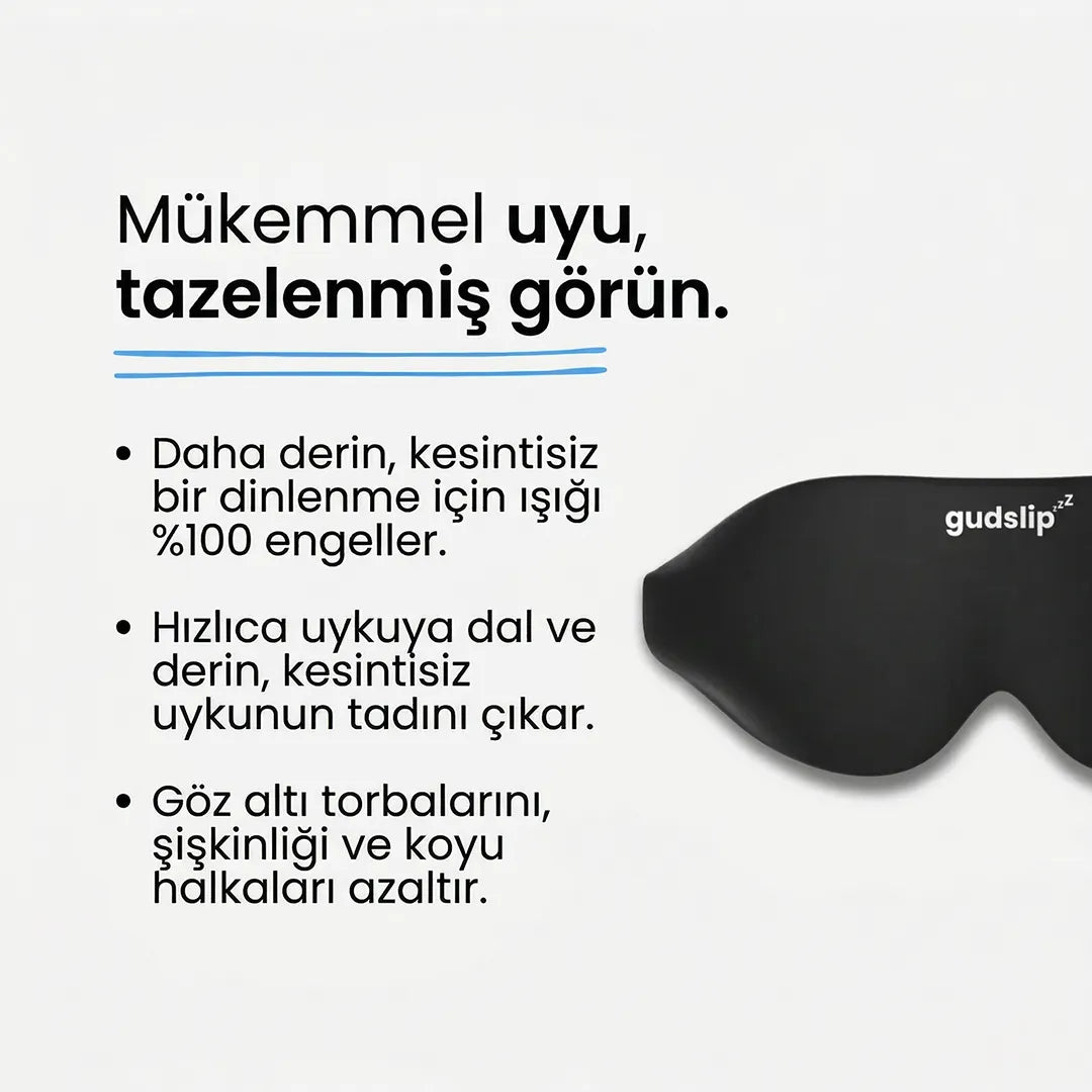 Gudslip Göz Bandı uyku maskesi